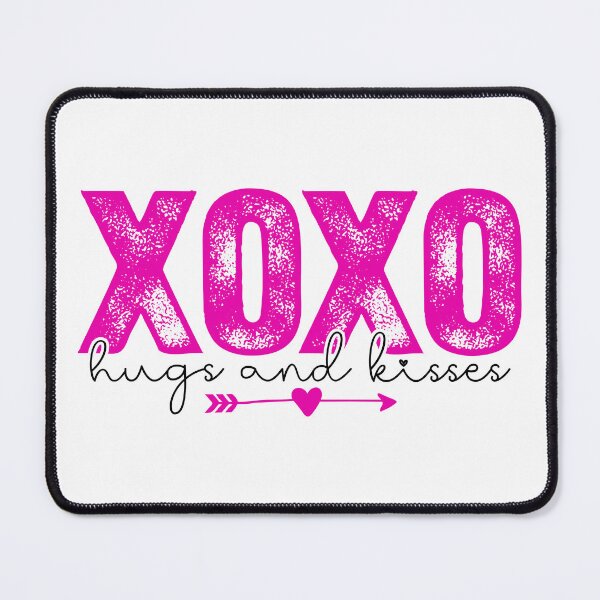 Artikelvorschau, XOXO Niedliches Valentinstags-Liebeszitat, minimalistisches rosa Typografie-Design entworfen und verkauft von AnnCraftsPH.