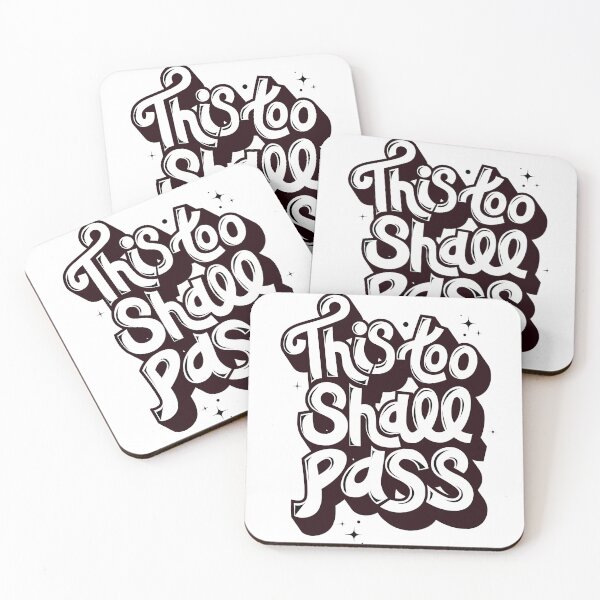 Item preview, This too shall pass inspirational quote designed and sold by ryanlewisdesign.
