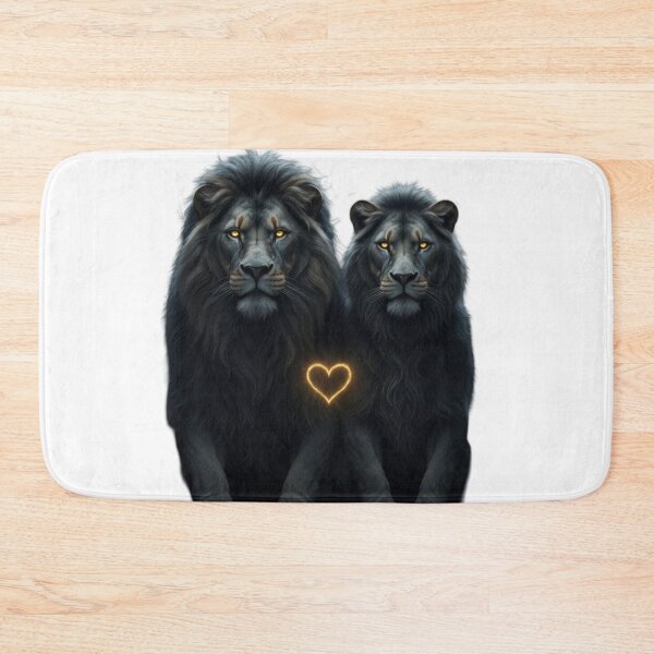 Item preview, Dark Fantasy Lion & Lioness – Royal Love Valentine Art designed and sold by NeoTeeFusion.