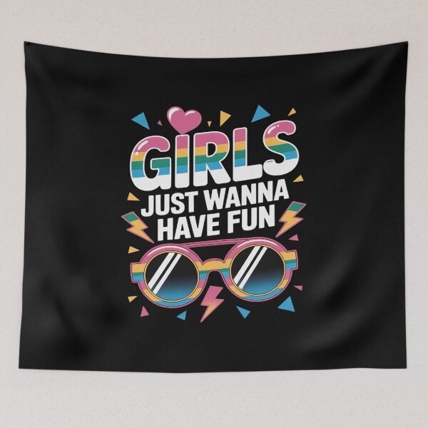 Item preview, Awesome 80's Girls Just Wanna Have Fun 1980s Girls 80s designed and sold by angolinnArt.
