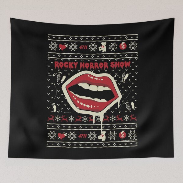 Item preview,  Rocky Horror Show Mouth Christmas Knit Pattern designed and sold by All-And-Every.