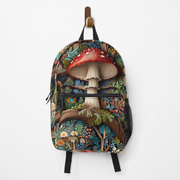 Item preview, Bohemian retro mushroom fungi pattern designed and sold by hollycooper.