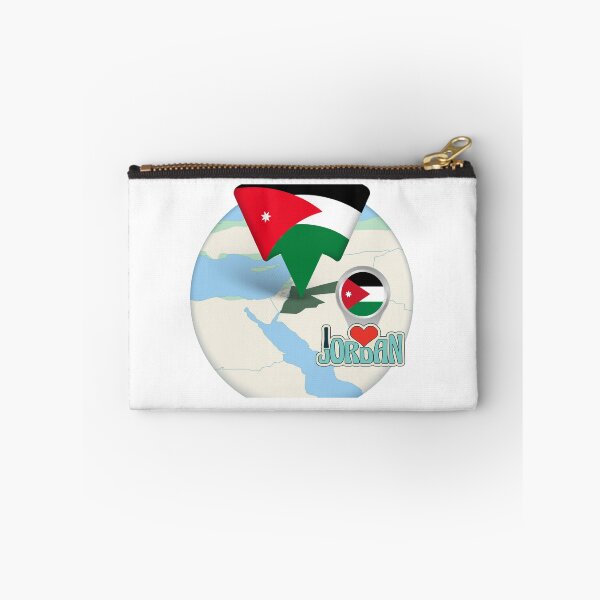 Item preview, Jordan Location Pin – I Love Jordan Map & Flag Design designed and sold by GoldenSparkleShop.
