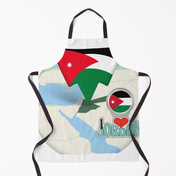 Item preview, Jordan Location Pin – I Love Jordan Map & Flag Design designed and sold by GoldenSparkleShop.