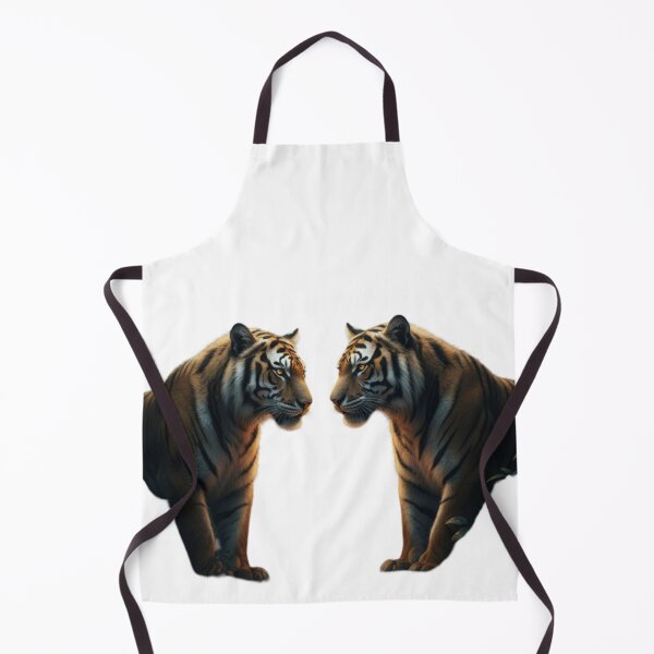 Item preview, Dark Fantasy Tiger Couple – Intense Valentine Wildlife Art designed and sold by NeoTeeFusion.