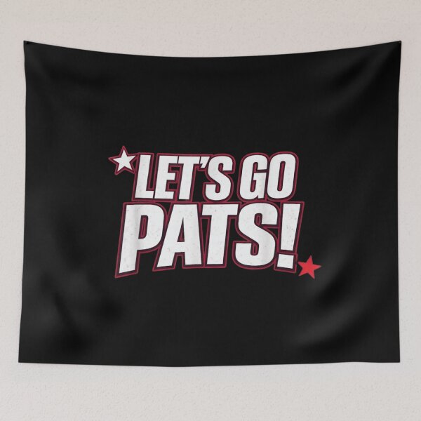 Item preview, Lets Go Pats New England Football Fans Game Day Typography Graphic designed and sold by Gargamal.