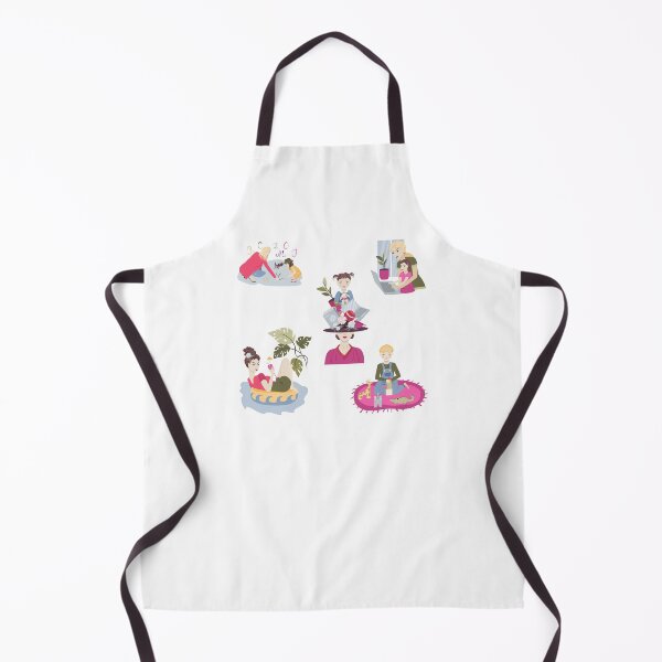 Item preview, Mother or nanny with child lifestyle illustration designed and sold by olenapetol.
