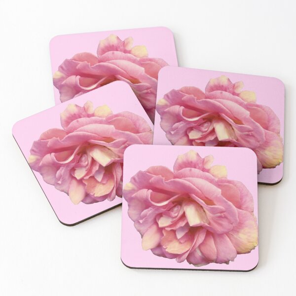 Item preview, pink/yellow pastel rose flower sticker designed and sold by inainart.