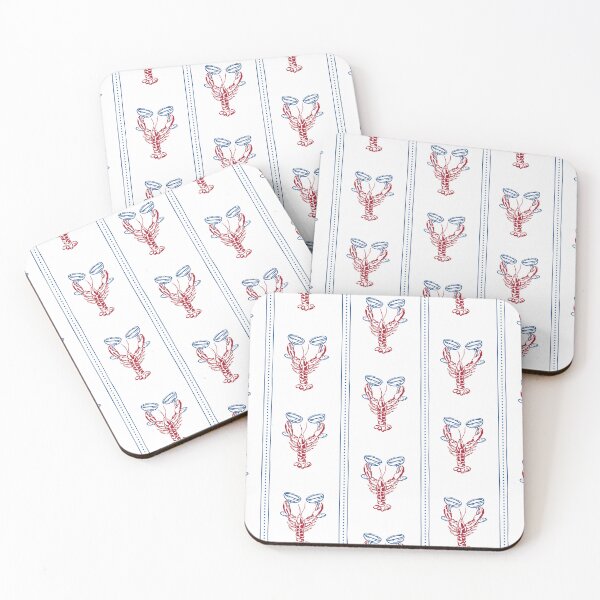 Item preview, Lobster Cocktail Party - Red & Blue designed and sold by redwoodandvine.