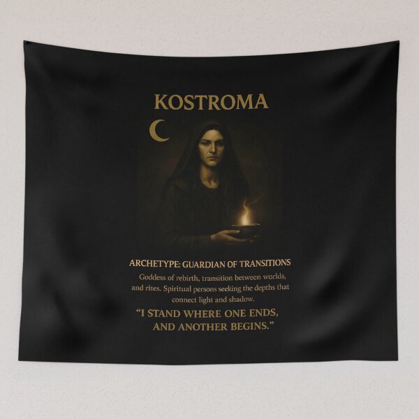 Item preview, Kostroma - Guardian of the Crossing Slavic Zodiac (November 16 - December 8) designed and sold by Myth-LegendArt.