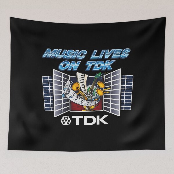 Item preview, Music Lives On  Boombox Tdk Cassette Tape Deck designed and sold by PPEAKTH.