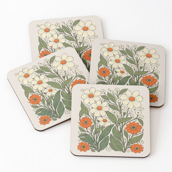 Item preview, Retro 70s Floral Garden designed and sold by PrettyRottenCo.