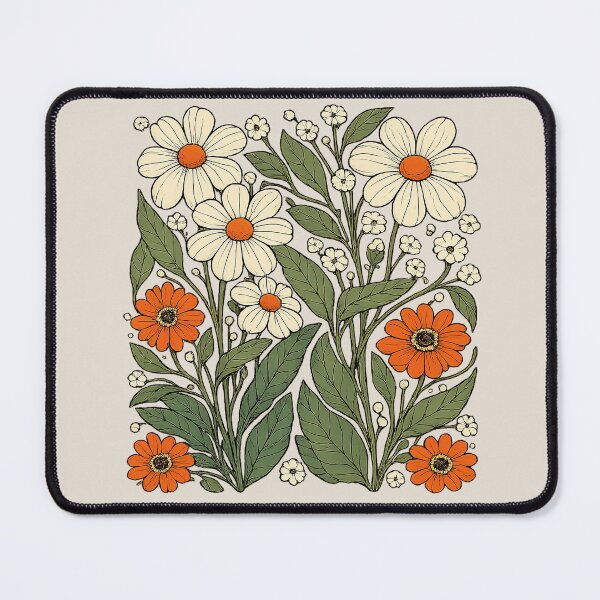 Item preview, Retro 70s Floral Garden designed and sold by PrettyRottenCo.
