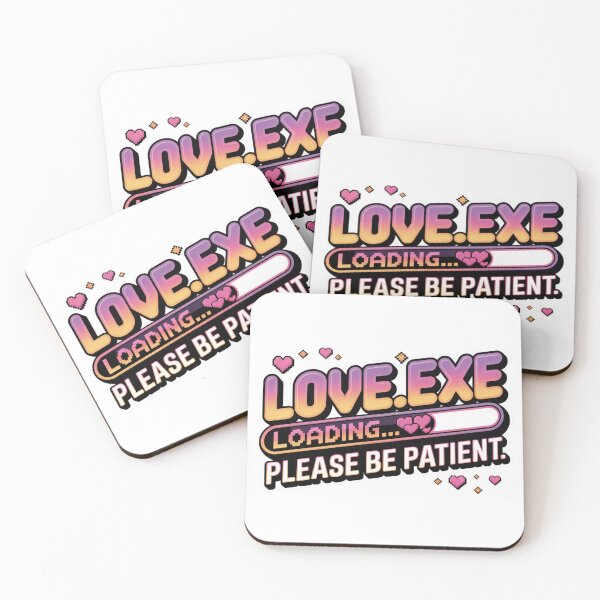 Item preview, Love.exe Loading Please Be Patient Cute Pixel Valentine Gamer Quote designed and sold by Aarvya Fashion Club ( A.F.C ).
