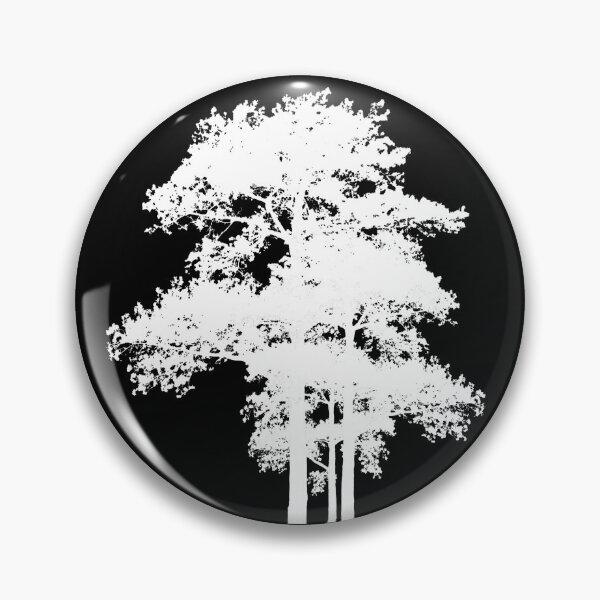 Item preview, Outdoor Adventure | trees | forest | hiking | nature lover | Elegant minimalistic black and white tree silhouettes designed and sold by hollycooper.