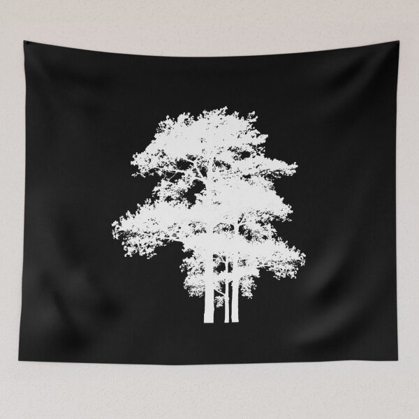 Item preview, Outdoor Adventure | trees | forest | hiking | nature lover | Elegant minimalistic black and white tree silhouettes designed and sold by hollycooper.