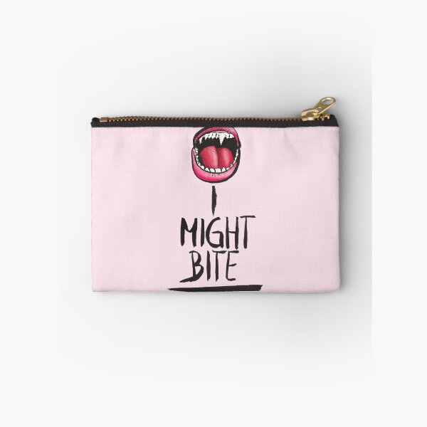 Item preview, I might bite vampire teeth open mouth with handlettering designed and sold by Marlene Wagenhofer.