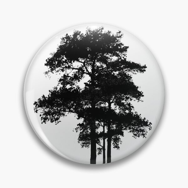 Item preview, Outdoor Adventure | trees | forest | hiking | nature lover | Elegant minimalistic black and white tree silhouettes designed and sold by hollycooper.