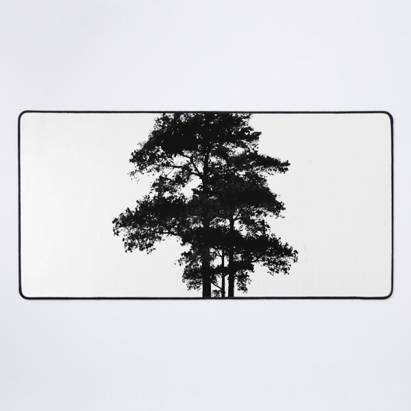 Item preview, Outdoor Adventure | trees | forest | hiking | nature lover | Elegant minimalistic black and white tree silhouettes designed and sold by hollycooper.