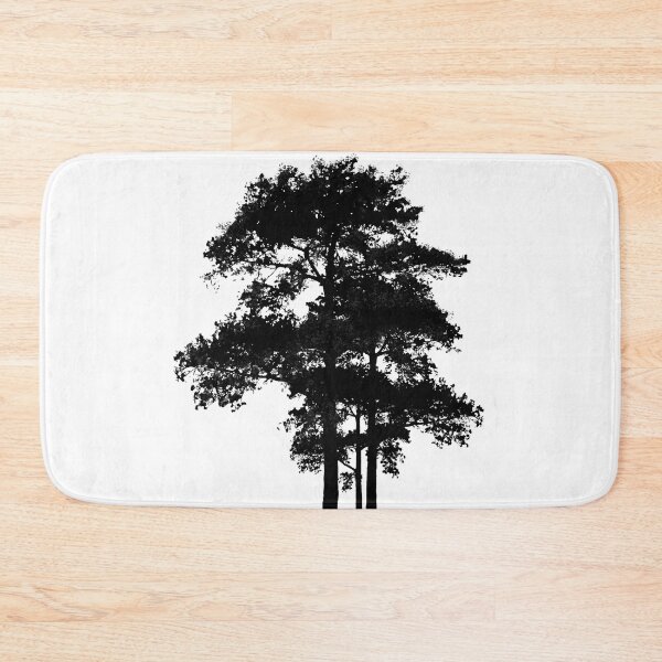 Item preview, Outdoor Adventure | trees | forest | hiking | nature lover | Elegant minimalistic black and white tree silhouettes designed and sold by hollycooper.