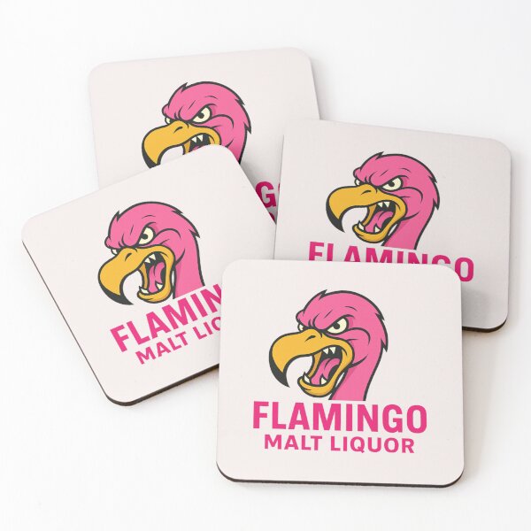 Item preview, Aggressive Retro Flamingo Malt Liquor Mascot designed and sold by TonyFlamingo.
