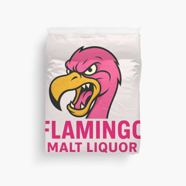 Item preview, Aggressive Retro Flamingo Malt Liquor Mascot designed and sold by TonyFlamingo.