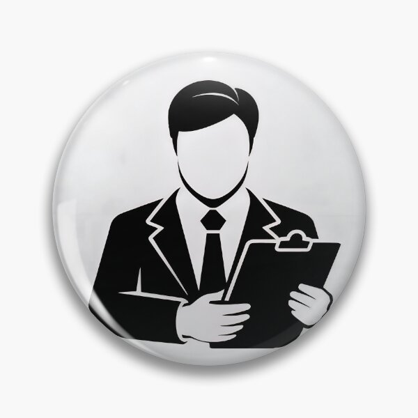 Item preview, Businessman reviewing documents on clipboard professionally designed and sold by Creative88Art.