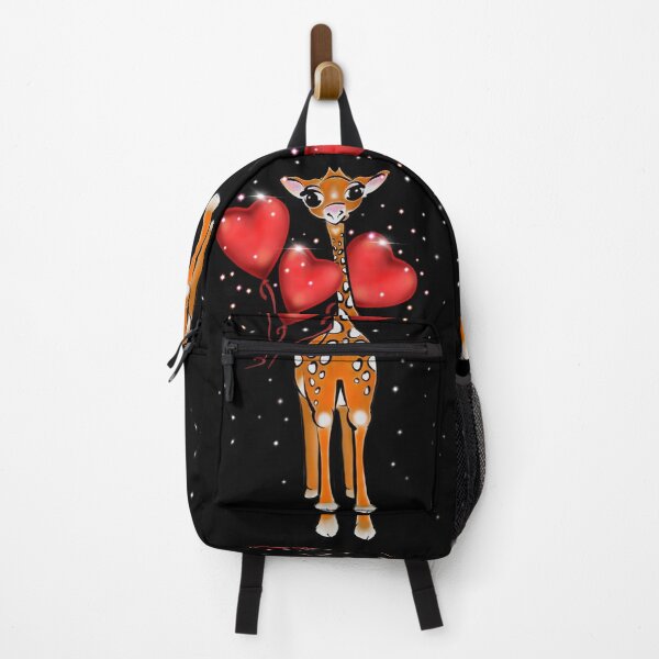 Item preview, Cute Valentine Giraffe, red heart balloons, twinkle stars designed and sold by hollycooper.
