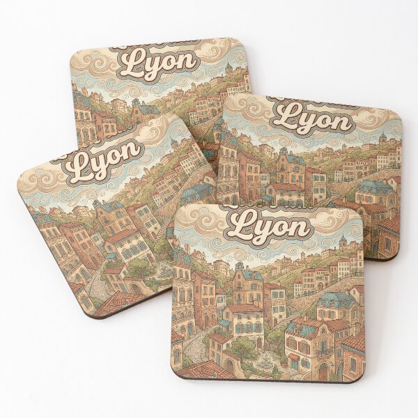 Item preview, Love From Lyon City of France Vintage Art designed and sold by Witty Shirts.