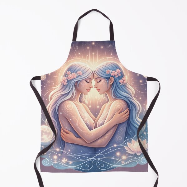 Item preview, Sapphic Twin Souls - Gemini Cosmic Lovers designed and sold by FriskyLemur.