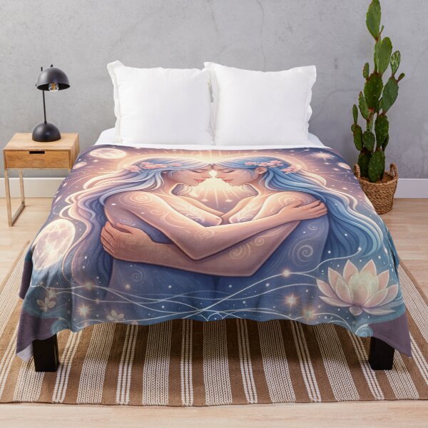 Item preview, Sapphic Twin Souls - Gemini Cosmic Lovers  designed and sold by FriskyLemur.