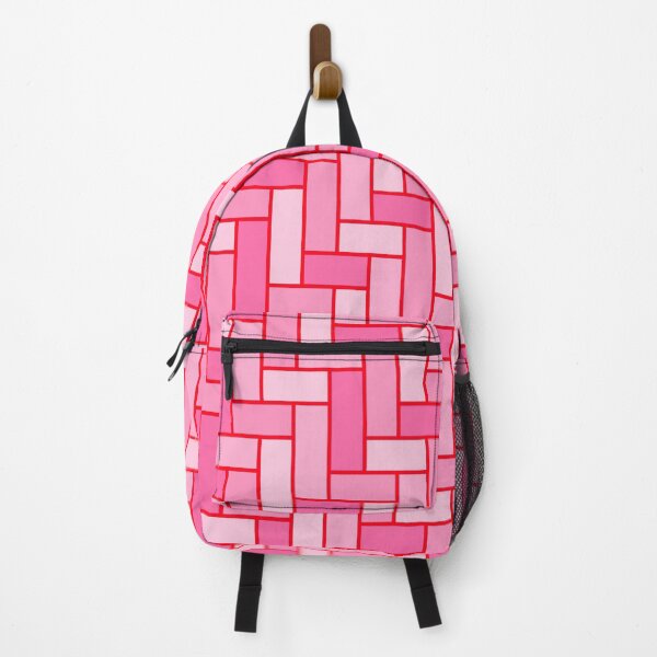 Item preview, Geometric Pattern in Pink with Red Outline designed and sold by OneThreeSix.