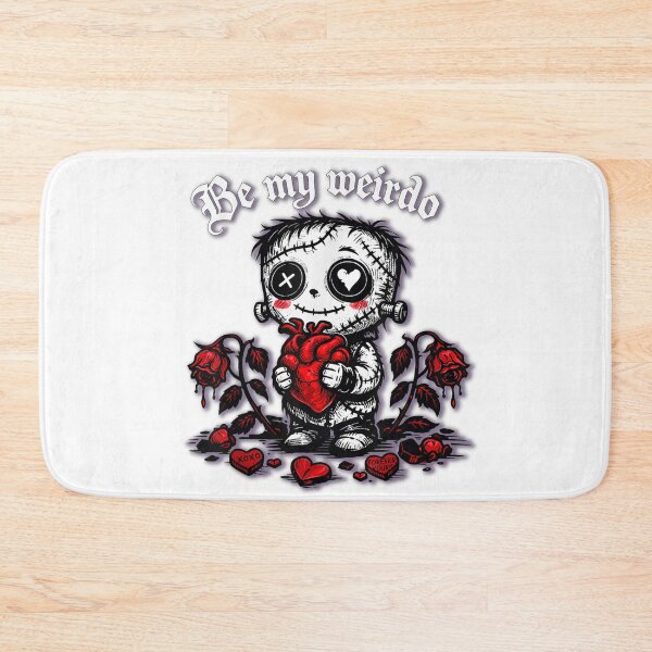 Item preview, Be My Weirdo Cute Voodoo Doll Gothic Valentine Pastel Goth Art designed and sold by RuperDelois.