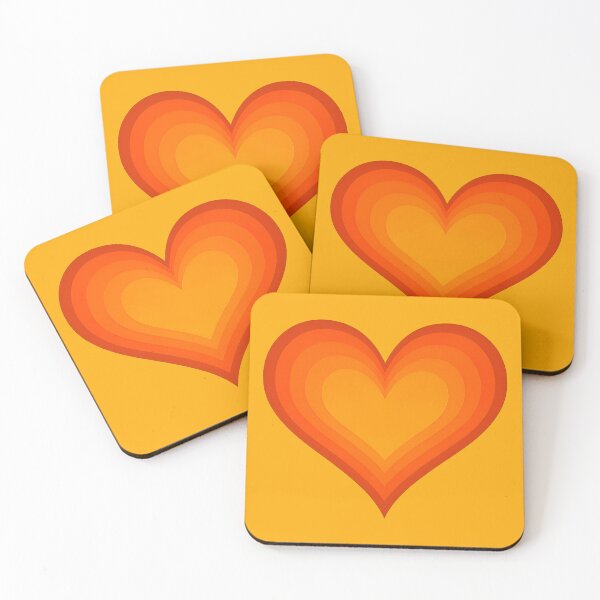 Item preview, Retro Sunset Heart Shape Logo – Vintage Layered Love Graphic designed and sold by WilderRoads.