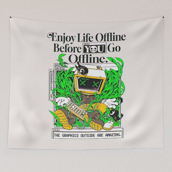 Item preview,  Enjoy Life Offline Before You Go Offline designed and sold by Rikuvera.