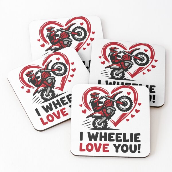 Item preview, I Wheelie Love You Dirt Bike designed and sold by FreshVibe Prints.