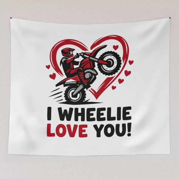 Item preview, I Wheelie Love You Dirt Bike designed and sold by FreshVibe Prints.