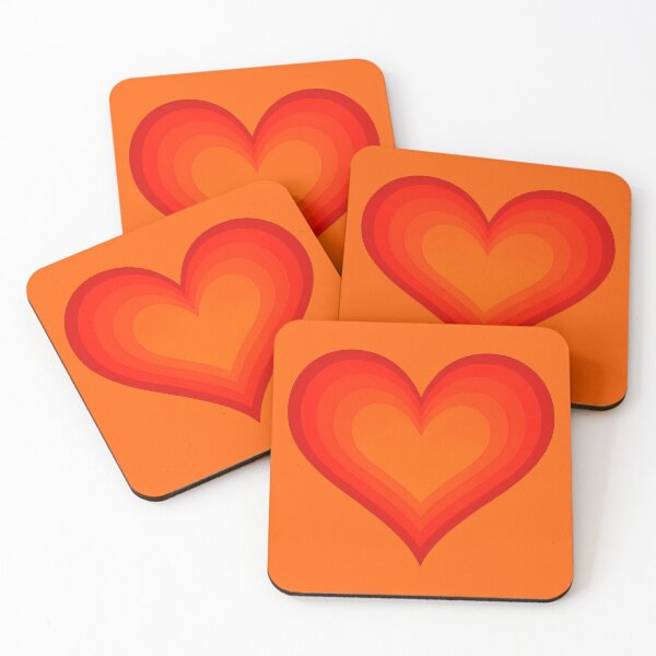 Item preview, Retro Sunset Heart Shape Logo – Vintage Layered Love Graphic designed and sold by WilderRoads.