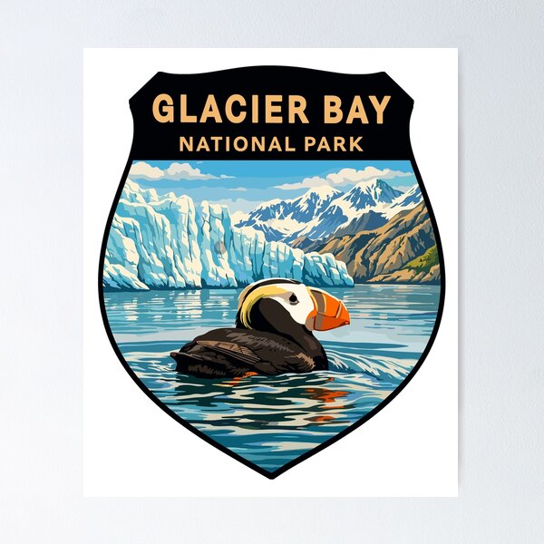 Item preview, Glacier Bay National Park Alaska Sticker designed and sold by Gideon Emmerich.