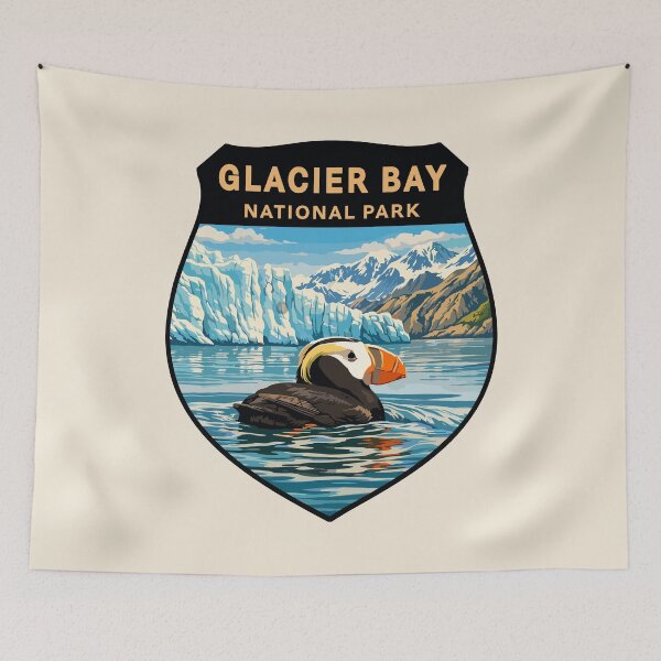 Item preview, Glacier Bay National Park Alaska Sticker designed and sold by Gideon Emmerich.