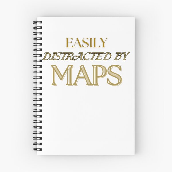Item preview, Easily Distracted By Maps designed and sold by BySusanaCorner.