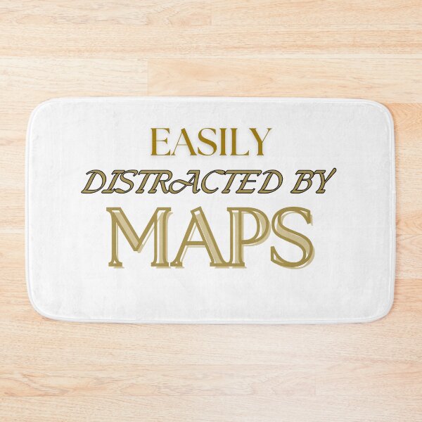 Item preview, Easily Distracted By Maps designed and sold by BySusanaCorner.