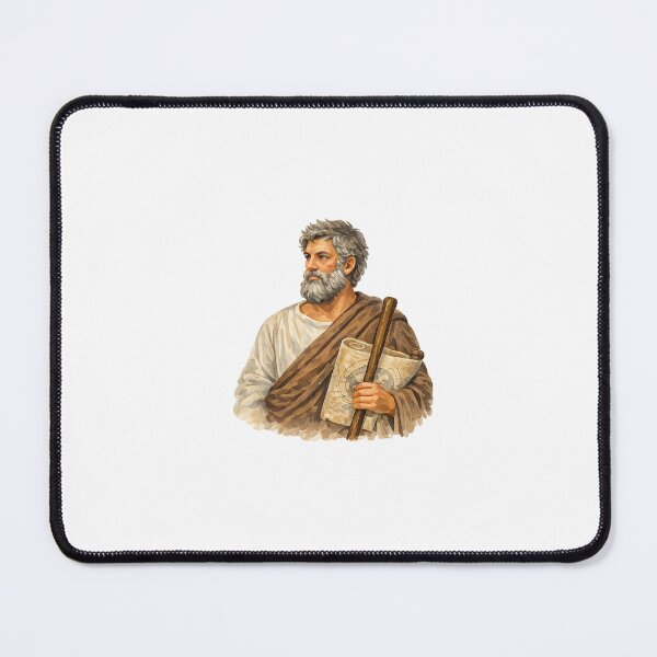 Item preview, Anaximander, Pre-Socratic Greek Philosopher, Gouache Poster Paint designed and sold by shadow-bloom.
