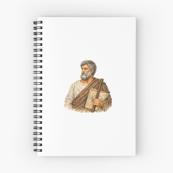 Item preview, Anaximander, Pre-Socratic Greek Philosopher, Gouache Poster Paint designed and sold by shadow-bloom.