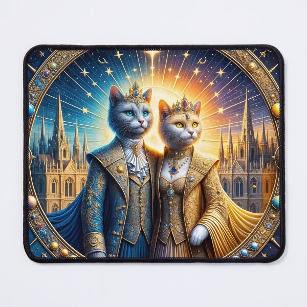 Item preview, Gothic charm: Velvet and gold from the feline kingdom designed and sold by KunstGeist.