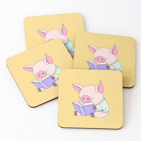 Item preview, Cute Pig Reading a Book Illustration designed and sold by Yesss-Mau.