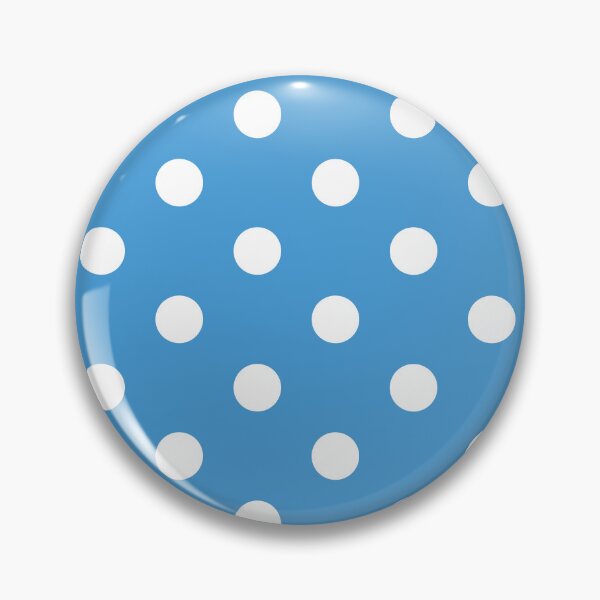 Item preview, White polka dots on blue background designed and sold by RishabhArts1.