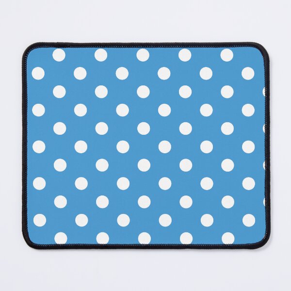 Item preview, White polka dots on blue background designed and sold by RishabhArts1.