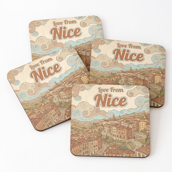 Item preview, Love From Nice City of France Vintage Art designed and sold by Witty Shirts.