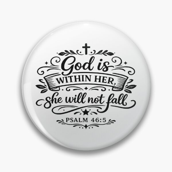 Item preview, god is within her she will not fall ,Faith Based Gift, Religious  designed and sold by CloudyPress.